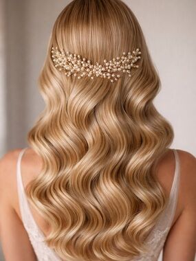 ✨ Pearl Bridal Hair Vine – Old Hollywood Glam Hair Accessory ✨